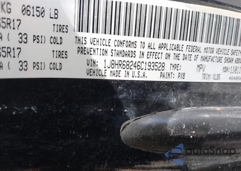 2006 Jeep Grand Cherokee Overland from USA, damaged, VIN 1J8HR68246C193528